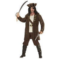 Caribische bruin piraten kostuum ouwe schavuit Caribische bruin piraten kostuum ouwe schavuit