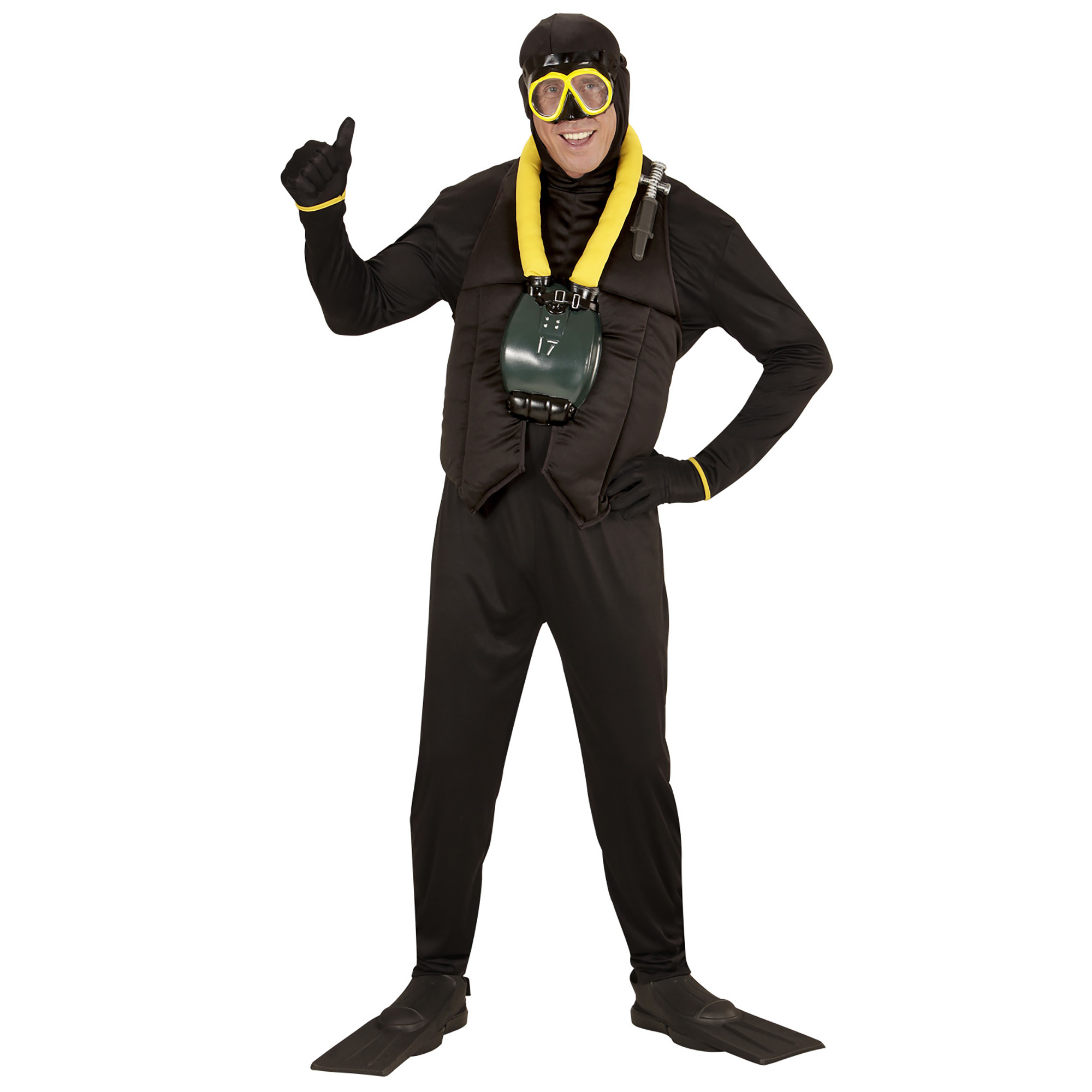 Diepzee duiker snorkel kostuum man