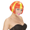 foto 4 Disco bobline pruik neon geel oranje