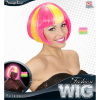 foto 2 Disco bobline pruik neon geel roze