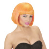 foto 3 Disco bobline pruik neon oranje geel mix