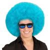 foto 3 Disco soul groovy afro pruik azuur licht blauw groot