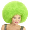 Disco soul groovy afro pruik groen groot