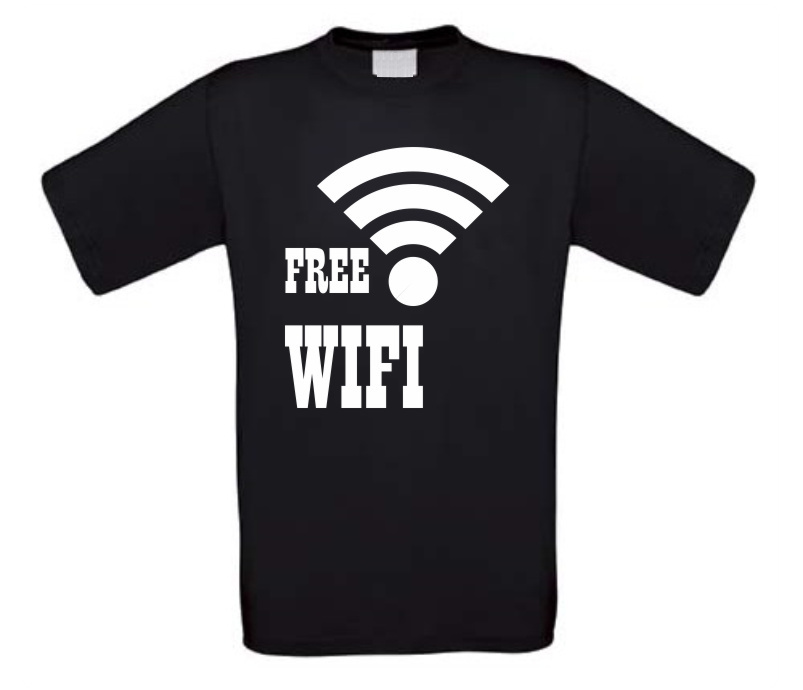 free wifi t-shirt korte mouw