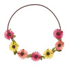 Gezellige flower power bloemenkrans hoofdband