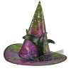 foto 1 Gothic heksenhoed met versiering holografisch