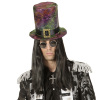 foto 2 Gothic hoge hoed met gesp en holografische stof