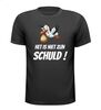 Het is niet zijn schuld ooievaar gezinsuitbreiding t-shirt korte mouw
