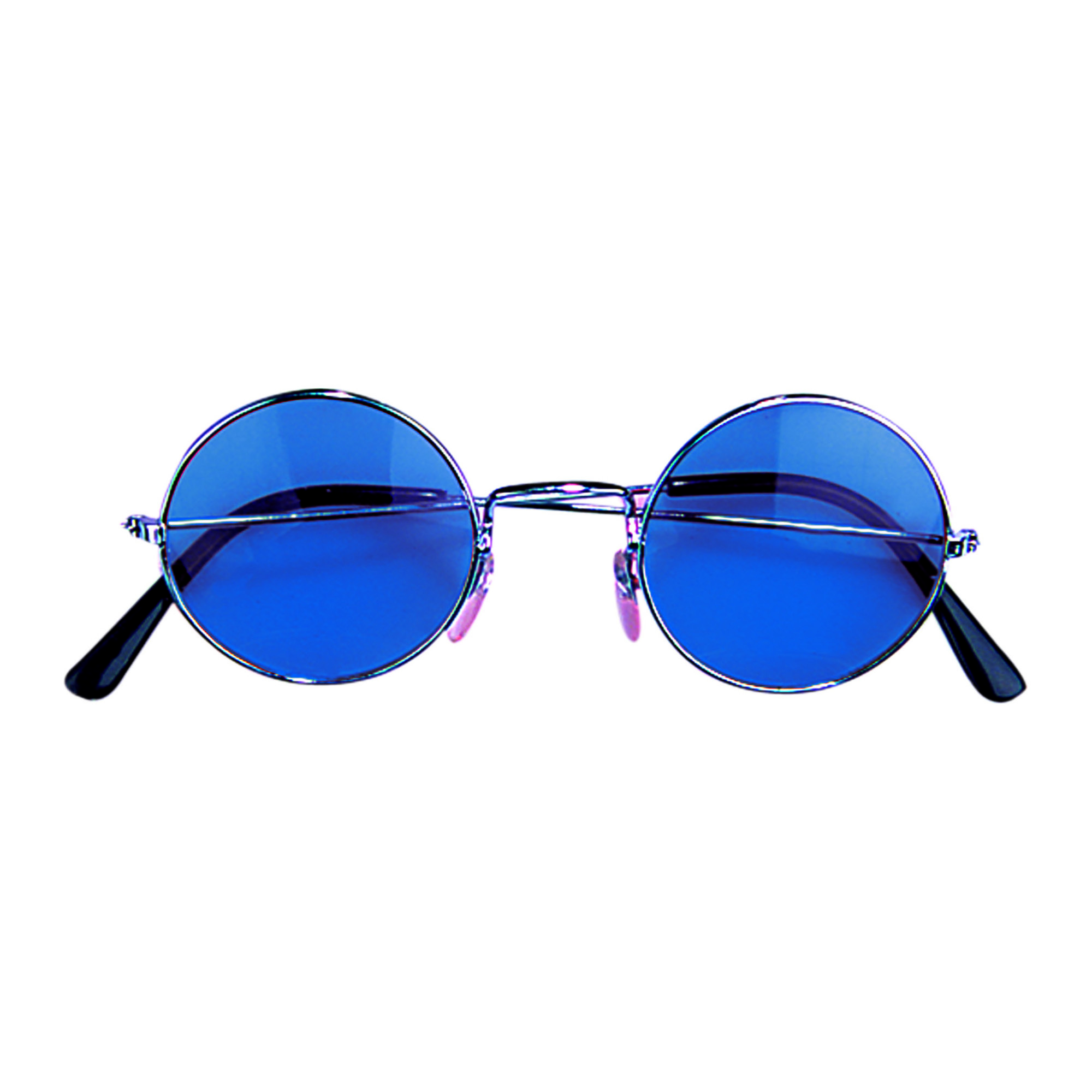 hippie bril met blauw glas 