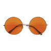 Hippie bril met oranje glas