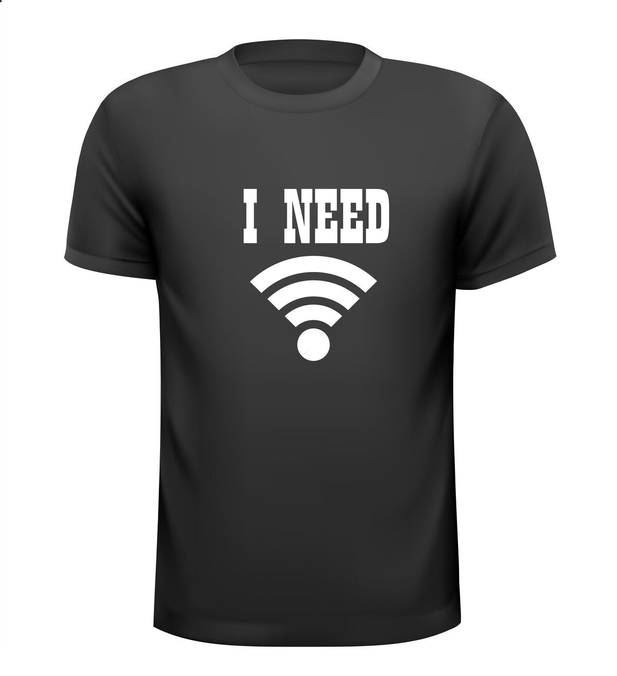 i need free wifi t-shirt korte mouw