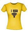 foto 16 i need free wifi t-shirt korte mouw
