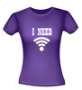 foto 4 i need free wifi t-shirt korte mouw