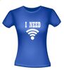 foto 6 i need free wifi t-shirt korte mouw