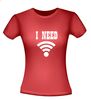 foto 8 i need free wifi t-shirt korte mouw