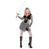 Joan of arc dames kort ridder kostuum