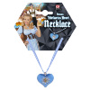 foto 3 Ketting azuurblauw met blauw hart en edelweiss