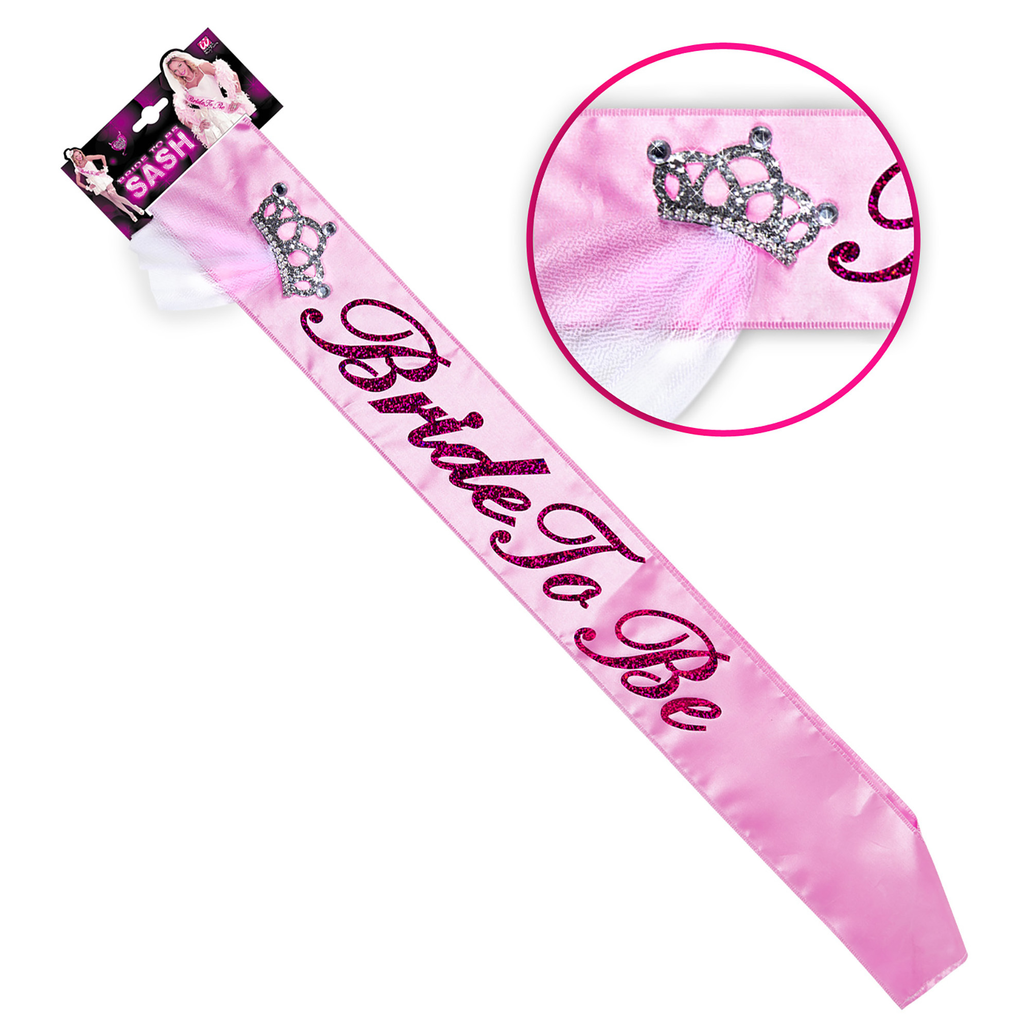 Laat de toekomstige Bruid in stijl lopen met onze bride to be roze  Sjerp de must-have accessoire voor elk vrijgezellenfeest!