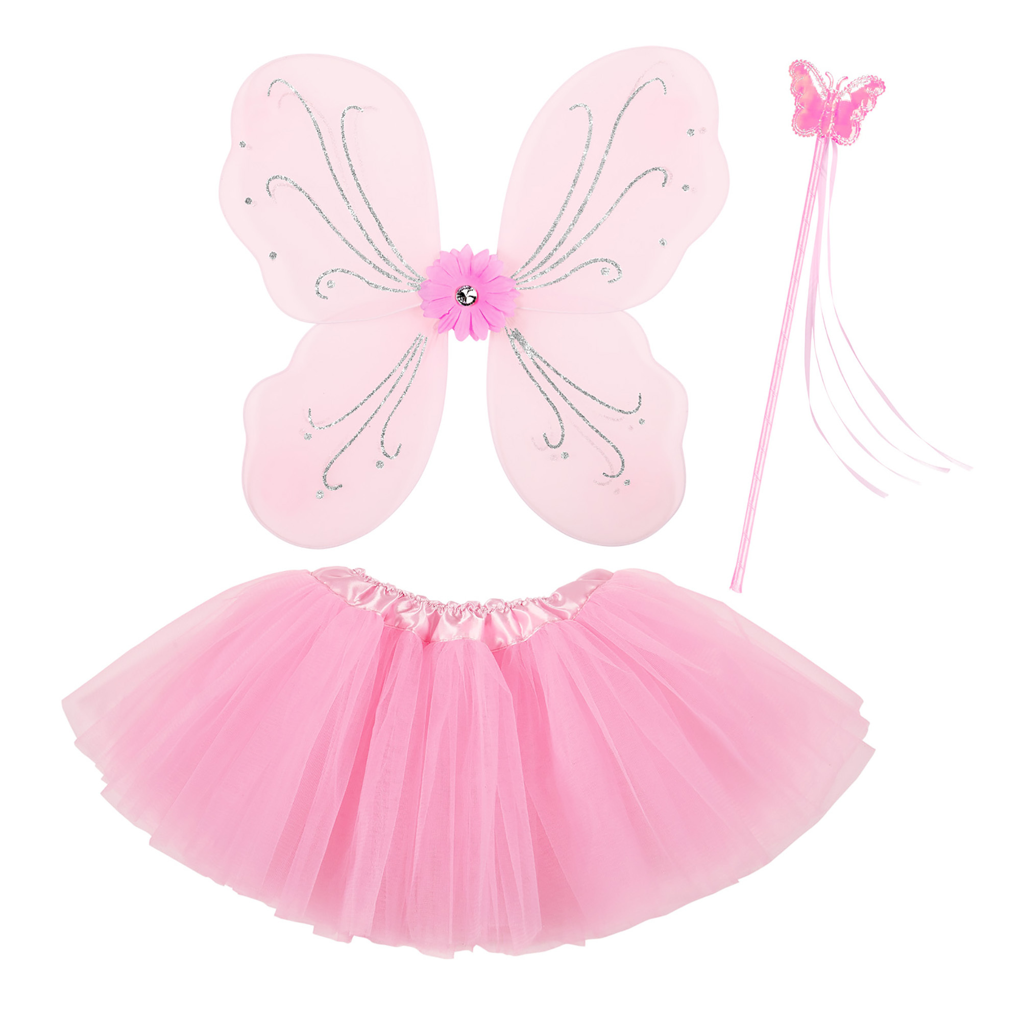 Magische fee set licht roze Pink fairy