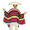 foto 2 mexicaanse poncho caramba volwassen kleurrijk