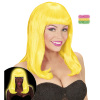 foto 1 Neon pruik half lang haar patsy geel