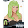 foto 2 Neon pruik half lang haar patsy groen