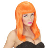foto 3 Neon pruik half lang haar patsy oranje