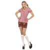 foto 4 oktoberfest blouse rood wit geblokt beiers madchen
