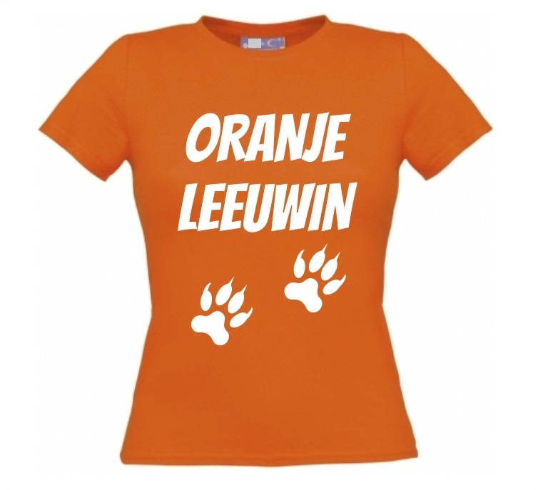 oranje leeuwin t-shirt korte mouw