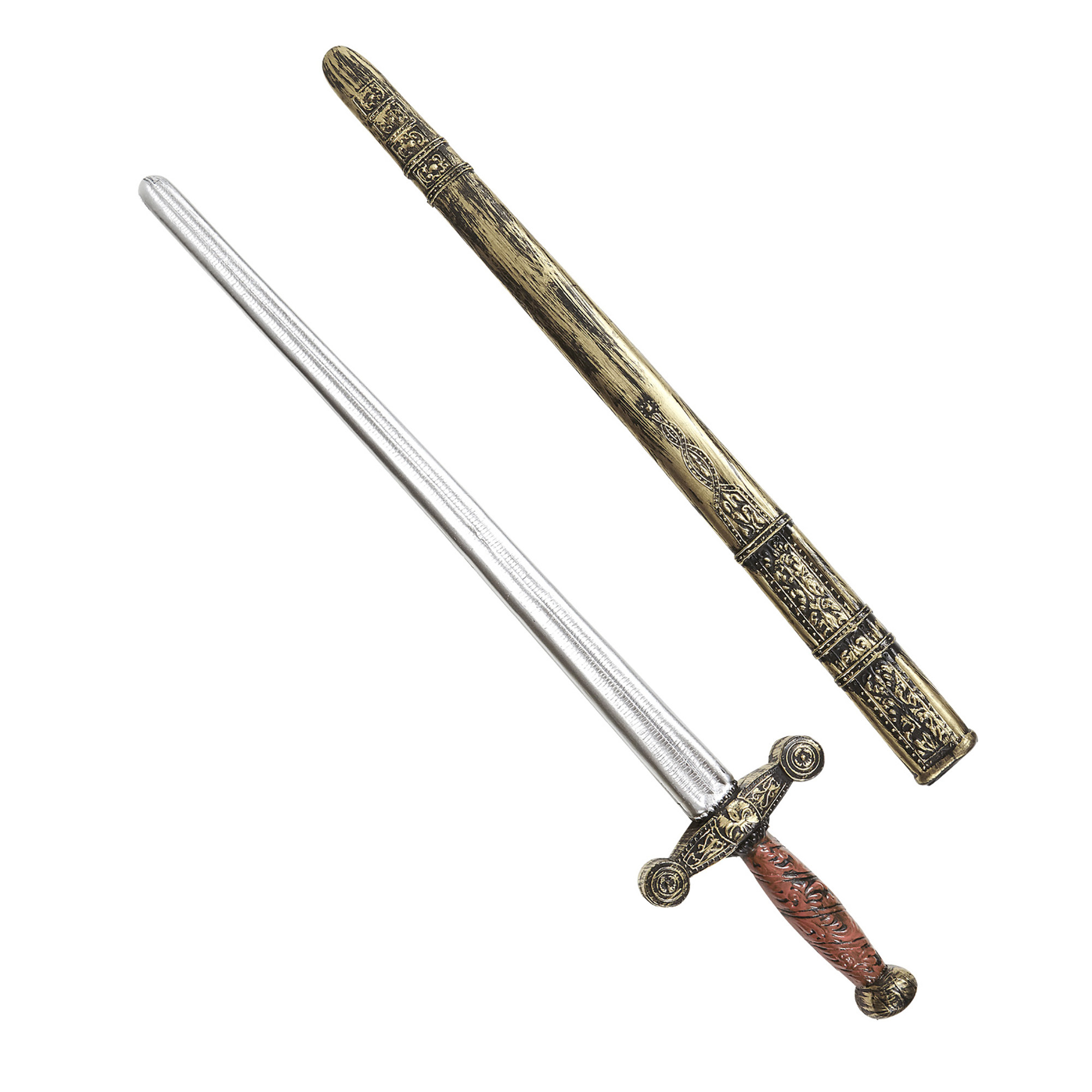 Oud ridder zwaard met schede