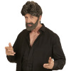 foto 4 pruik dude man met baard bruin