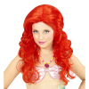 Pruik kleine zeemeermin rood kind