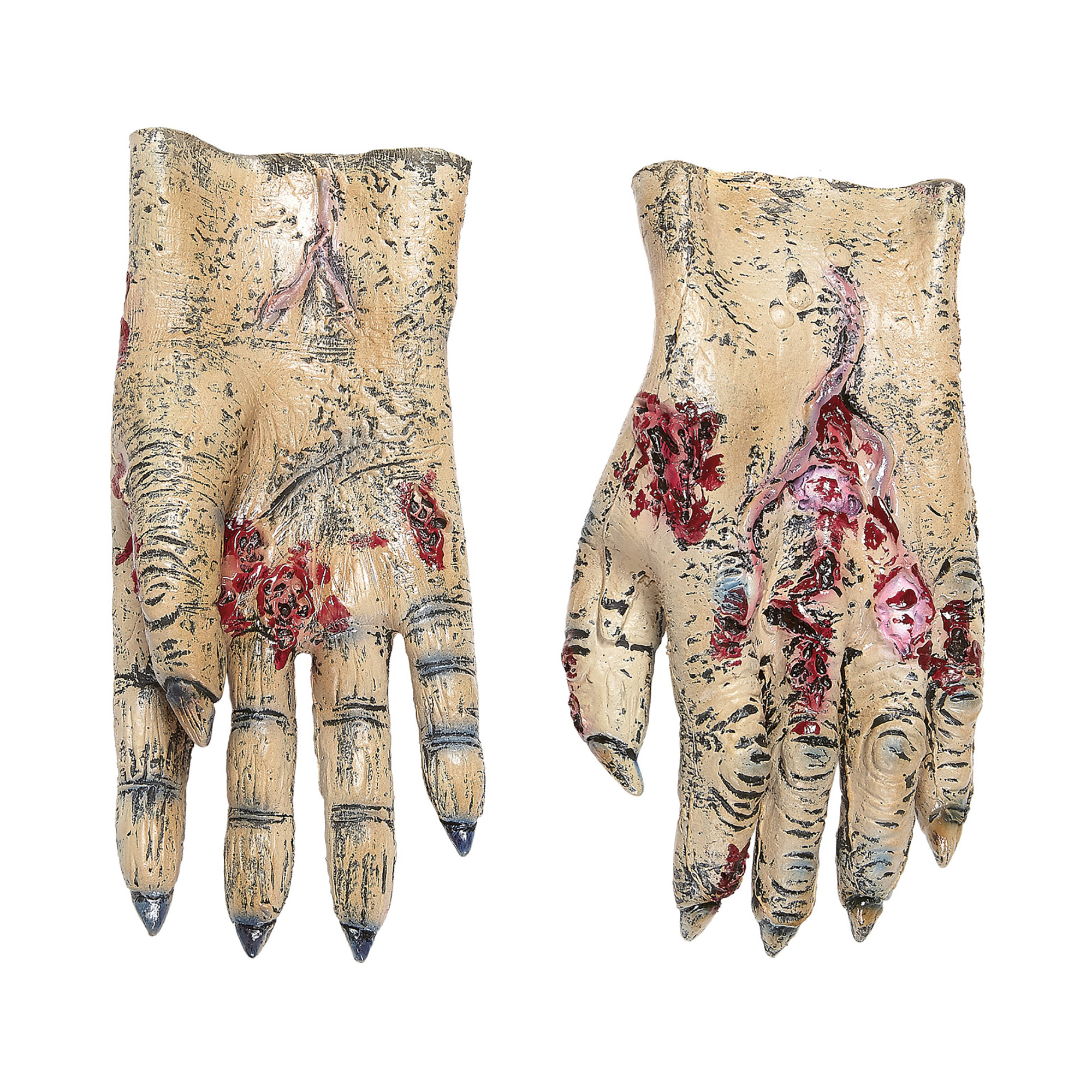 Scary zombie handen van latex 