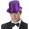 foto 2 Showtime glitter hoge hoed volwassen paars