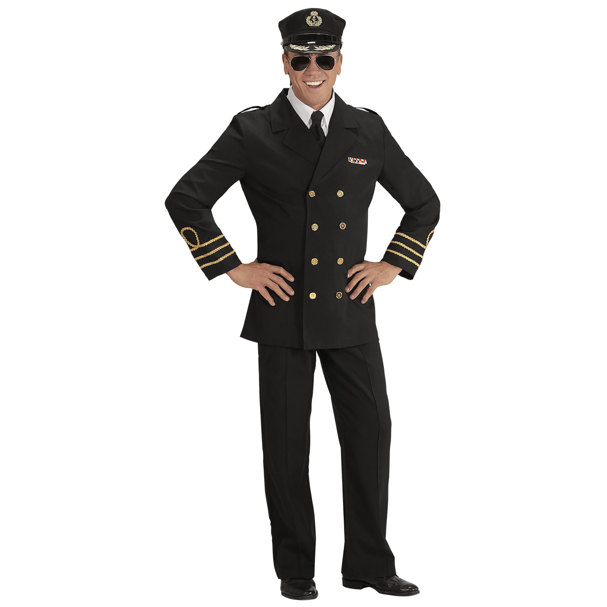 Stoer marine officier kostuum volwassen in the navy 