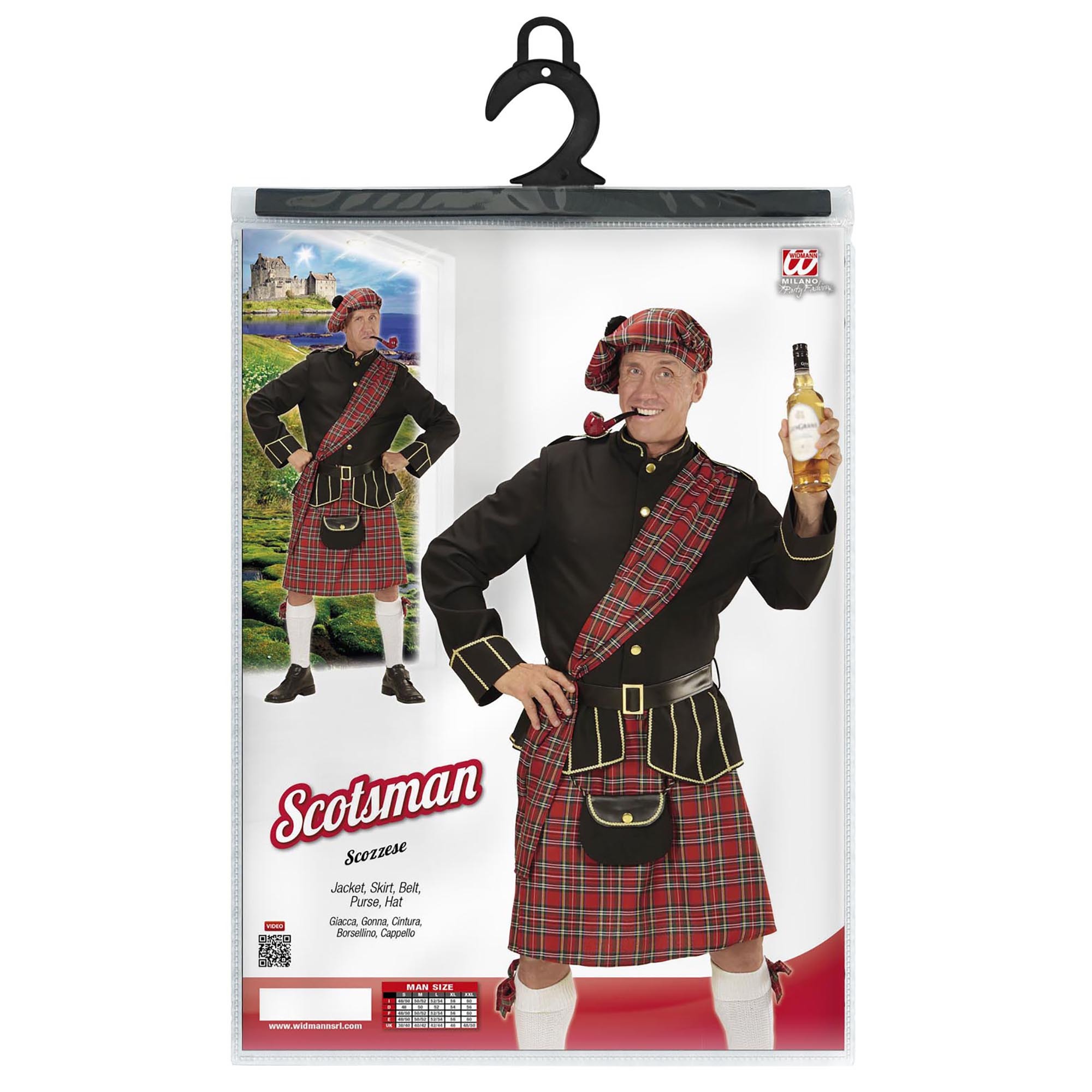 Tartan schotse man kostuum scotty