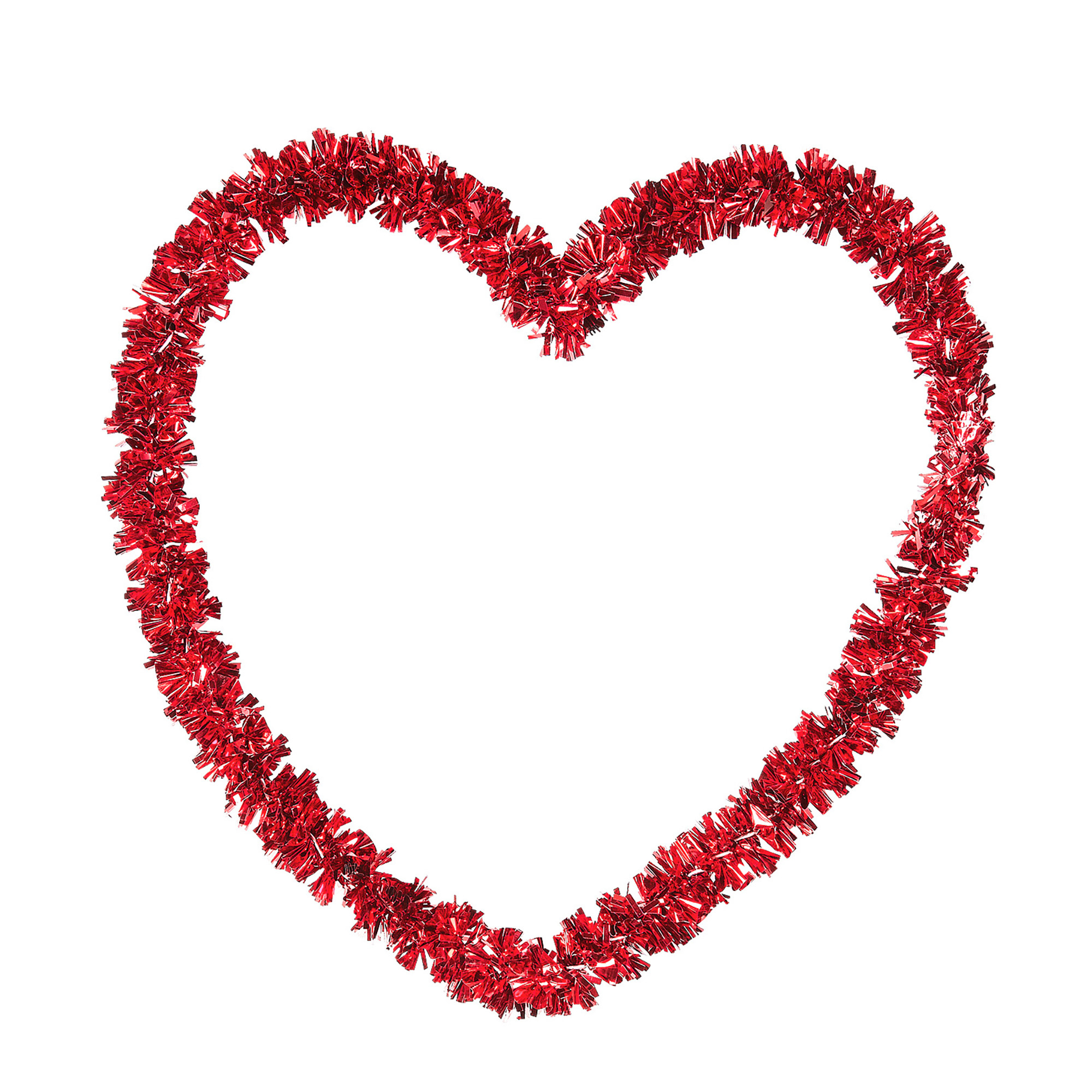Valentijn decoratie tinsel hart valentijnsdag 