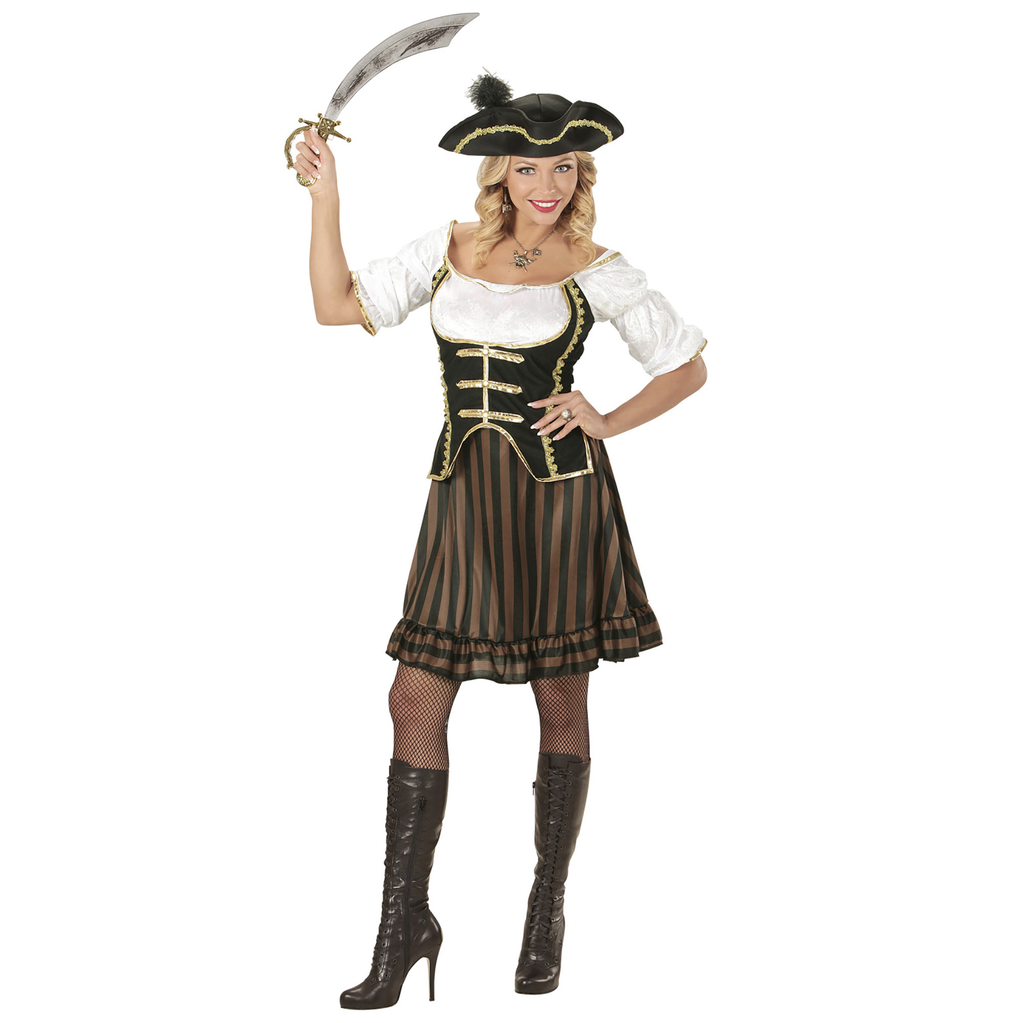 Vrouwelijk piraten kapitein kostuum