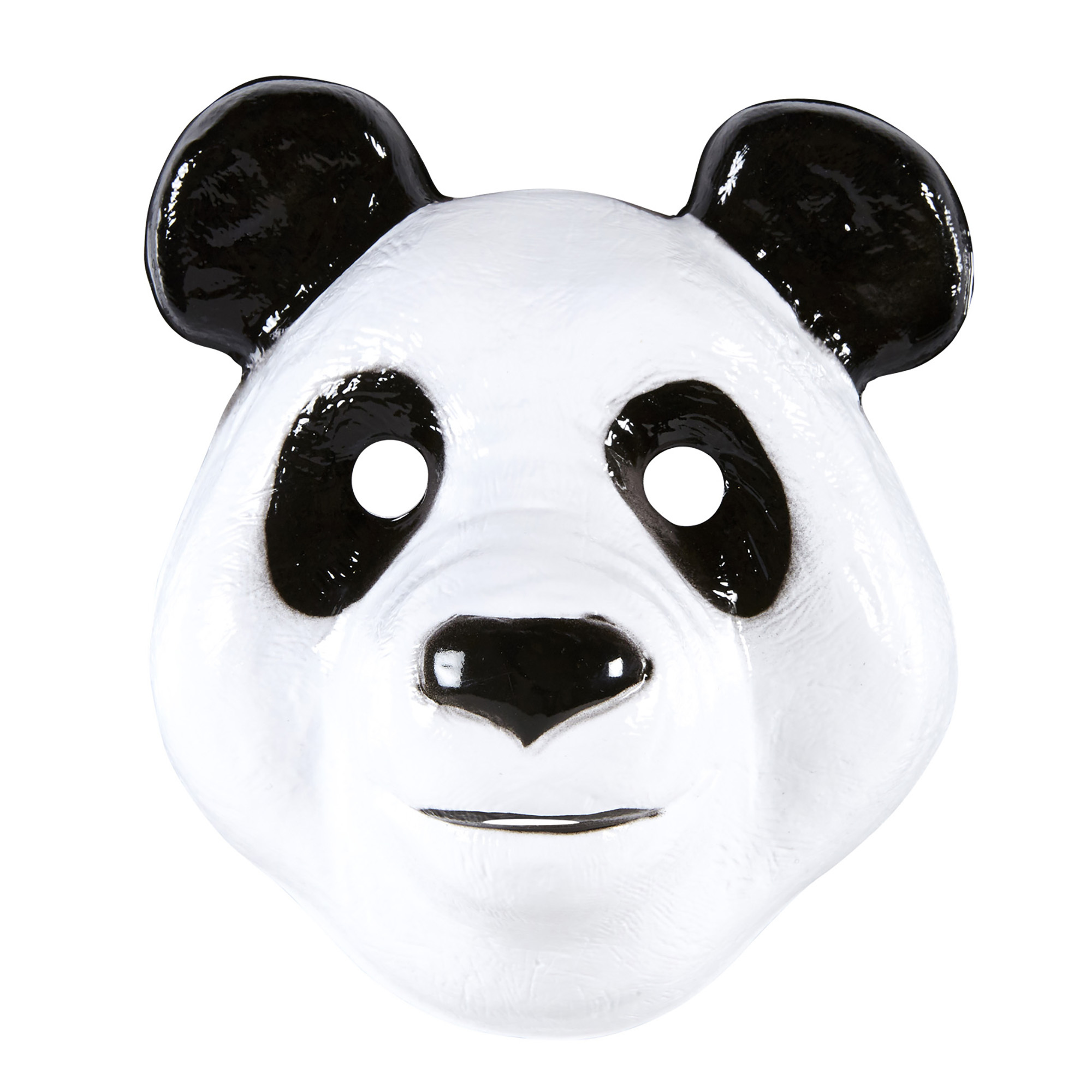 Panda masker zwart wit voor kind pvc.