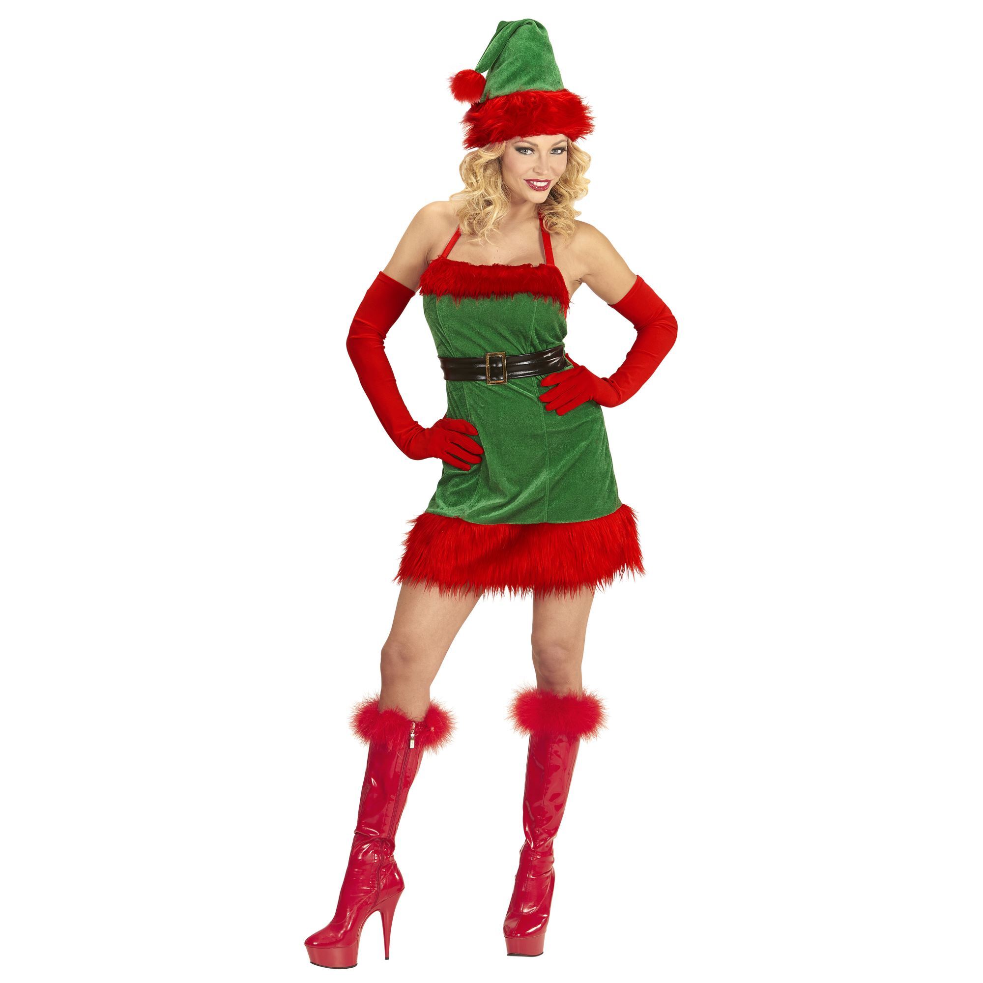 Sexy Santa little helper elf outfit dame