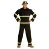 foto 4 stoer heldhaftig Brandweer kostuum zwart volwassen