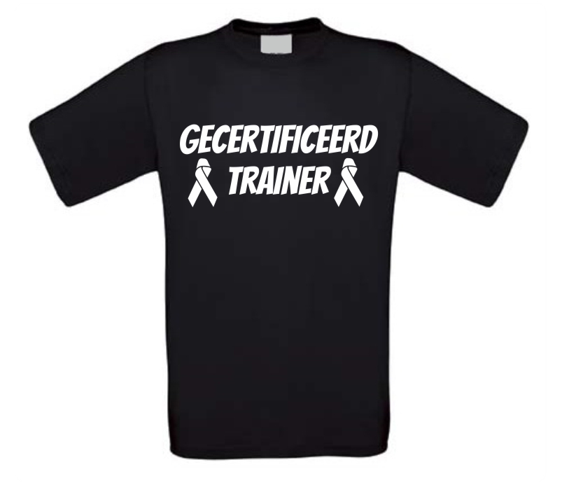 gecertificeerd trainer t-shirt
