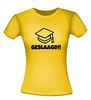 foto 16 geslaagd met afstudeerhoedje t-shirt