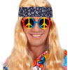 foto 3 Hippie bril love en peace multi kleuren