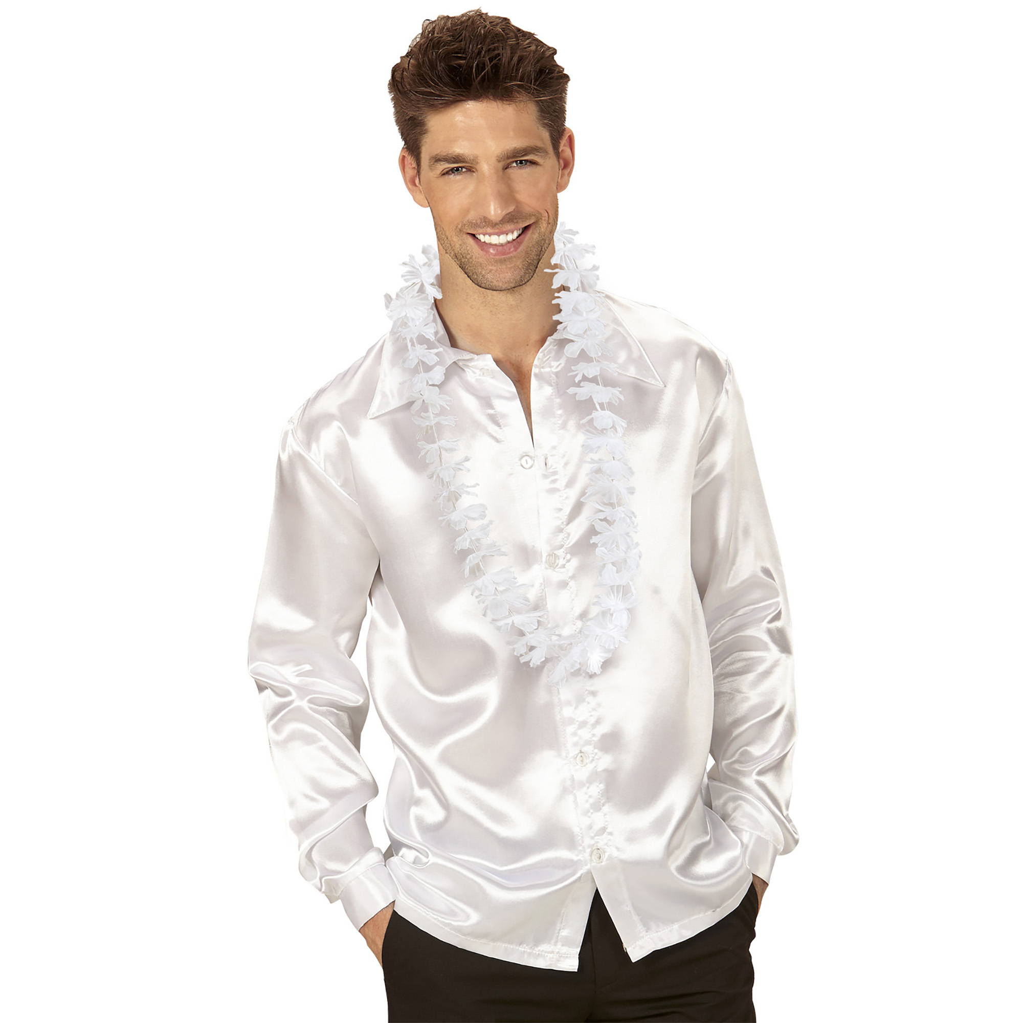 Witte Hawaii Krans Aloha Goedkope Feestwinkel