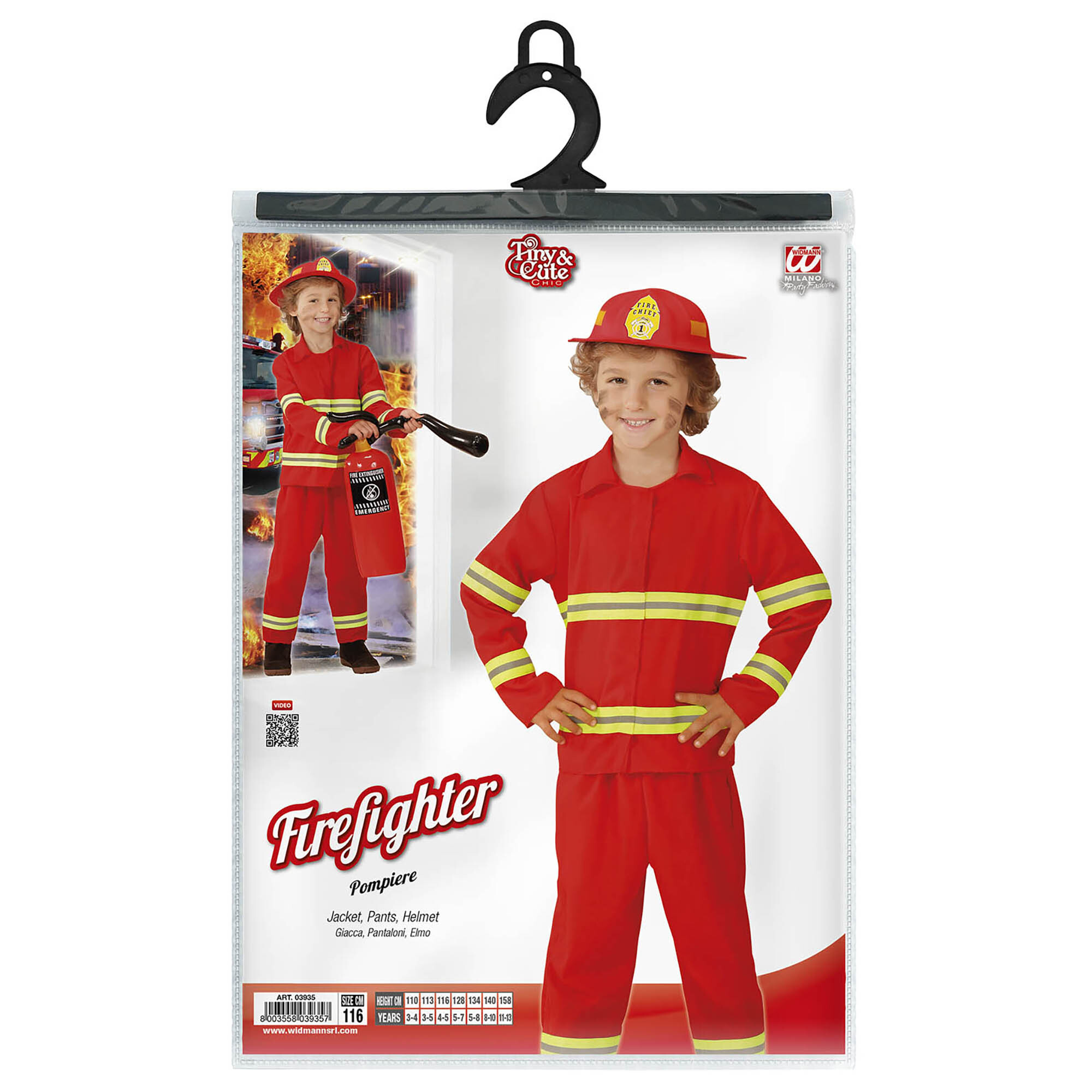 Brandweer Man Sem Kostuum Kind Brandweerpak