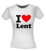 foto 10 I love Lent t-shirt