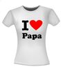foto 10 I love papa t-shirt