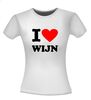 foto 10 I love wijn t-shirt