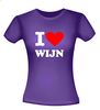 foto 4 I love wijn t-shirt